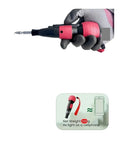 Tecjhjz Mini Electric Screwdriver Digital Torque Control With Led Light Rechargeable Lithium Battery For Home Repair Auto Moto Maintenance Compact Power Tool Adjustable Speed Precision Driver held in a gloved hand.