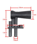 Five Venturi Tube Nozzles Set For Boiler Repair And Home Maintenance, single nozzle with dimensions, temperature resistant PP
