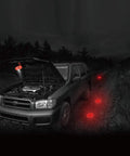 USB Rechargeable LED Road Flares Emergency Lights Kit With Magnetic Base Three Beacon Discs For Vehicles And Boats roadside warning
