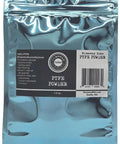 1.5 oz pouch of 100 Percent PTFE Dry Lubricant Ultra Fine Powder For Metal And Plastic, Teflon Based, with label visible.
