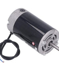 Heavy Duty Mini Lathe Motor Replacement 750W High Speed 6000RPM With M10 Shaft 40mm And 110V Iron Housing visible from the side.