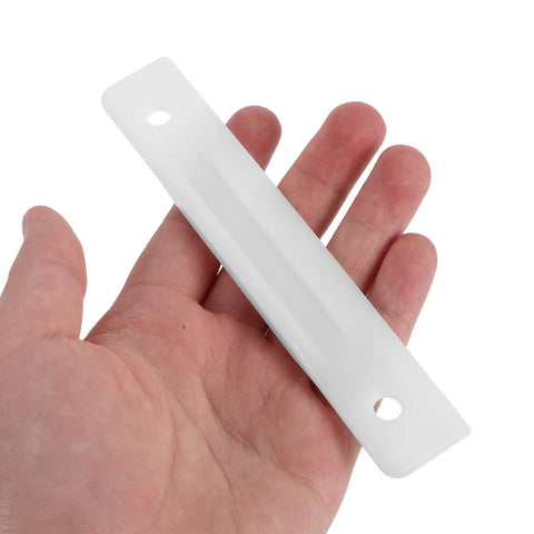 Slush Machine Scraper Blade Replacement Part For Commercial Ice Machines Pro Grade Heavy Duty Iron Blade Beige Color Easy Quick Install For Milk Tea Shops And Beverage Chains, beige blade in hand