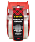 Reinforced Strapping Tape 1.88 In Wide And 360 In Long Clear Heavy Duty Packing Tape With Dispenser front view