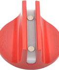 Universal Aluminum Grooved Magnetic Jack Pad For Pinch Welds 0.39 Inch Slot Frame Rail Adapter Heavy Duty Car And Truck Jacking Puck Red
