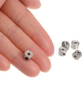 Set Screw Shaft Collars 2.1mm Bore Nickel Plated Steel 7mm OD 5mm Width 12 Pack Landing Gear Stopper Wheel Collar close-up