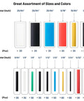 Heat Shrink Tubing Kit With 11 Sizes And 2 To 1 Shrink Ratio 580 Pcs In 6 Colors Display Chart
