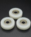 3 Pack 36 Teeth 38mm Nylon Motor Gear For Electronic Motors Clutch Systems, placed on textured surface