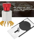 Watch Crystal Remover And Presser Tool Set for case opening and glass replacement, durable with base plate and red top