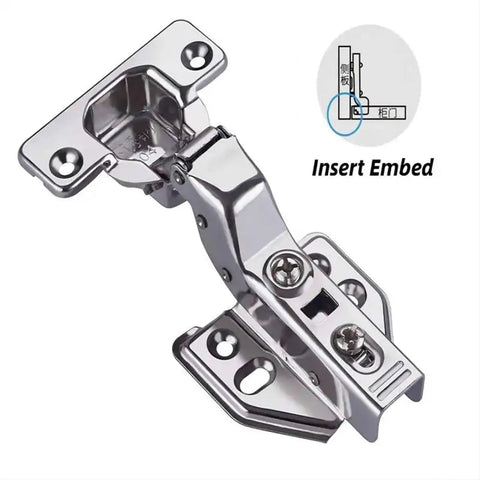 Stainless Steel Door Hinge With Hydraulic Damper Soft Close For Cabinet And Cupboard Doors Full Overlay Quiet Close Smooth Operation