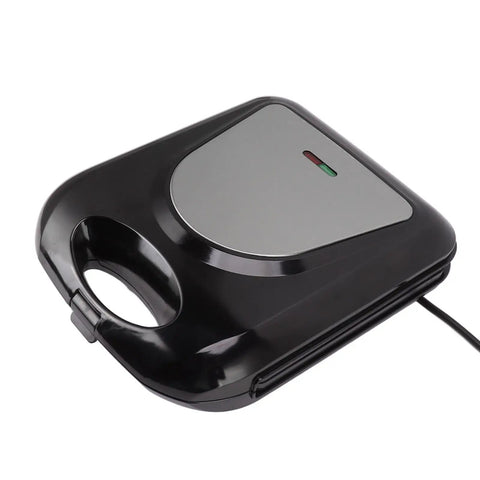 Heavy Duty 1400W Panini Press Grill With Nonstick Coating Hot Sandwich Maker Stainless Steel black lid design