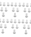 200 Pcs Solid Aluminum Dome Head Rivets M5x10 in a bulk arrangement for DIY projects and workshop builds.