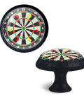Crystal Glass Round Mushroom Cabinet Knobs with dartboard design for Dresser Kitchen And Bathroom Decor, 1 Pack