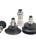 Get your hands on these industrial grade pbk-20 black pneumatic manipulator suction cups for heavy lifting, durable rubber grippers.