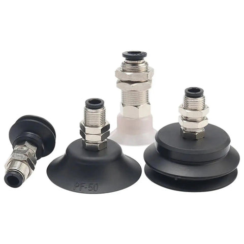 Get your hands on these industrial grade pbk-20 black pneumatic manipulator suction cups for heavy lifting, durable rubber grippers.