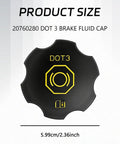 Dot 3 Brake Fluid Cap Replacement For GM Vehicles Fits Cadillac Escalade ESV Suburban Tahoe Silverado Volt GMC Yukon Sierra Acadia