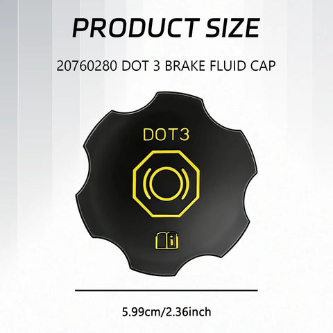Dot 3 Brake Fluid Cap Replacement For GM Vehicles Fits Cadillac Escalade ESV Suburban Tahoe Silverado Volt GMC Yukon Sierra Acadia