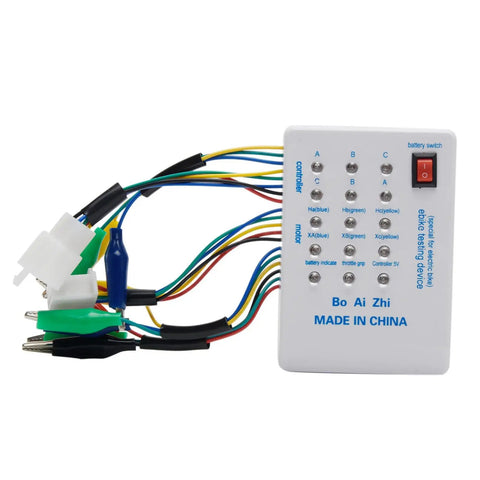 Five In One Dope Diagnostic E Bike Tester For 24V To 72V Systems Including Motor Coil Check Controller Performance Phase Sequence Phase Angle And Hall Sensor Test With 9V Battery Included Perfect For Electric Bikes Scooters And Cars