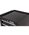 Top view of 5 Drawer Rolling Tool Cabinet 17 Inch 75 Pound Capacity Welded Steel Construction With Rust Resistant Powder Coat