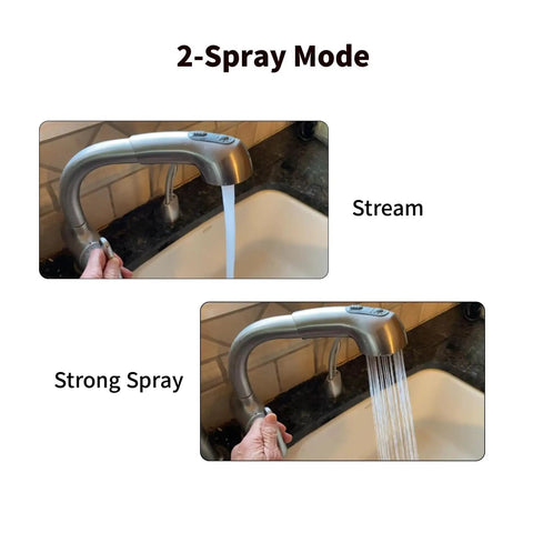 Pull Out Spray Wand Replacement For Ladylux Plus Faucets, Direct Fit For 46312IE0 And 46298IE0, chrome dual spray modes
