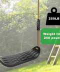 Heavy Duty Plastic Swing Seat With Non Slip Design, Adjustable Rope, Four Carabiners, Built For Indoor Or Outdoor Backyard Playsets