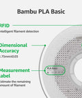 Jade White 1.75mm PLA 3D Printing Filament With Accuracy Within 0.03 mm No Warping Or Tangling Fast Printing On A Reusable 1kg Spool RFID