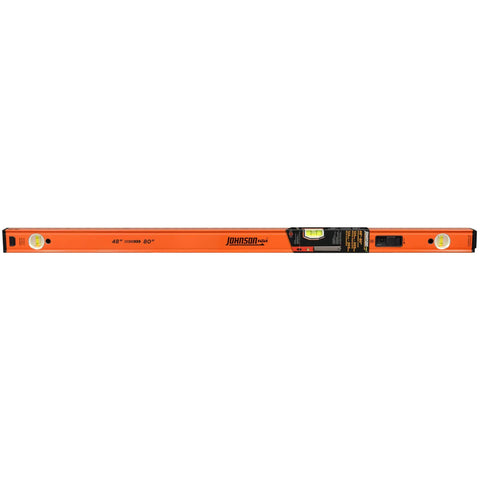 Hefty 48 To 80 Inch Telescoping Box Beam Level With Lock Tight Extension And Legit Precision Edges Making Heavy Duty Carpenter Gear That Is Badass Tough For Nuts Accuracy On Any Active Job Site