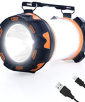 Rechargeable LED Camping Lantern With 360 Degree Illumination, Super Bright Lantern And Spotlight, USB cable included