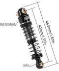 40mm Big Bore Oil Shock Absorbers For 1 24 Scale RC Rigs Upgrade SCX24 FCX24M Black Aluminum And Nylon 3.2g Each Threaded Bodies