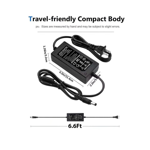12V 5A Power Supply Adapter 60W With 100 To 240V AC Input And 12V Output 5.5 By 2.5mm DC Connector Dope For LED Strip