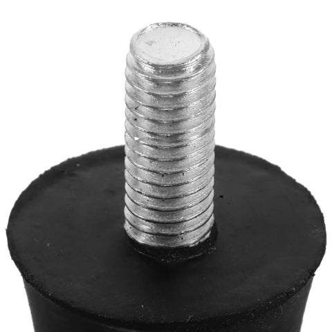 8pcs Adjustable Rubber Furniture Leveling Feet With M6 Thread Screws For Desks And Chairs, Anti Slip, Noise Reduction, Easy Install, Perfect For Uneven Floors In Bedrooms And Living Rooms, black rubber foot with M6 screw