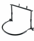 Hands Free Harmonica Holder With Adjustable Neck Frame For Musicians Industry Standard Go To Sturdy Harp Stand Fits Most Harps Pro Grade German Made Black, black metal frame with springs.