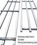Handy Light Duty Roller Conveyor For Water Cartons Unpowered ABS Plastic Slides With A 40cm Wide Metal Frame In Silver Finish, stainless steel frame