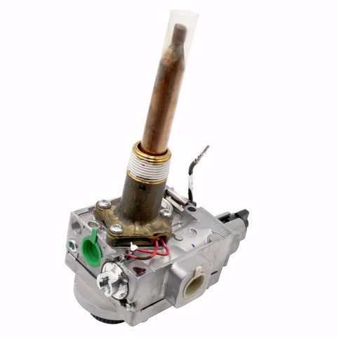 Close-up of Gas Water Heater Control Thermostat NG Natural Gas For PROG40-40N RH62 And PROG50-40N RH62 showing temperature regulator.