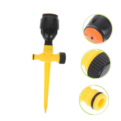 Automatic Rotating Lawn Sprinkler System For Gardens And Lawns, 360 Degree Water Irrigation Sprinkler With Adjustable Angle in yellow and black