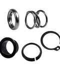 KPALAG steering column upper bearing kit – 6 metal rings and black seals for Ford F-Series and Mercury Mountaineer