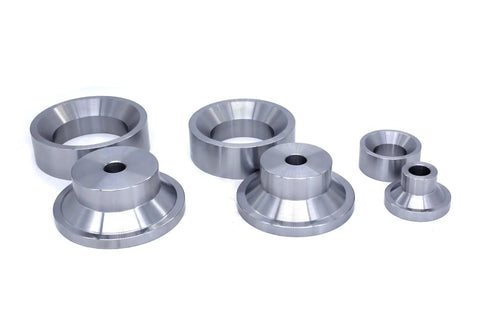 Three Piece Dimple Die Set For Metal Fabrication Includes 1.25 In, 2.5 In And 3.0 In Dies, CNC Machined From Premium Cr Steel