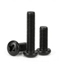 Built To Last Rugged Black Oxide Pan Head Machine Screws M2.5 X 5mm 50 Pack Fully Threaded Phillips Drive 304 Stainless Steel Rust Resistant