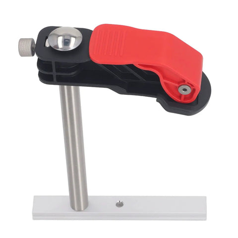 Heavy Duty Stainless Steel Hold Down Clamps For Woodworking Benchtop Setup With Quick Release Mechanism and No Sweat Operation, side view