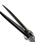 Close-up of carbon steel blades on All Purpose Hoof Trimming Tools For Goats Sheep Lamb Alpaca And Pig Hooves, curved design shown