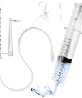 150ML Enema Syringe Cleaning Kit With 23.6 Inch Hose Travel Douche System For Colon Cleansing Includes Two Nozzles Safe ABS Plastic And Silicone Easy To Use At Home Or On The Go Ideal For Women And Men, syringe with hose