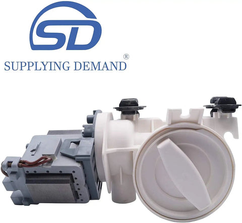 Front Load Washer Drain Pump Replacement For Model Specific Units 120V 60Hz 0.95A With Coin Trap No Hassle Replacement Part WPW10391443 AP6020786 PS11754106
