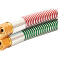 Close-up of strain relief ends on Beefed Up Heavy Duty Three Eighths Inch Grade T Cutting Torch Hose For Oxy Acetylene Welding Gas, 25 ft