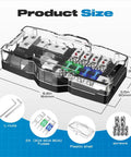 Four Way MIDI Fused Distribution Block For Car Audio And Marine Systems, 12V Wiring, Supports Two Inputs And Four Outputs, Ground Connection, 0 To 4 Gauge Capacity, Includes Mini ANL Fuse Mount For Safe Organized Power, 6.6x3.5x1.4in