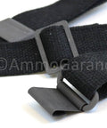 M1 Garand USGI Pattern Web Sling Two Point Black Cotton Made In USA with Parkerized Steel Hardware close-up