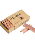 Rose Gold Staples Refill Kit With 7000 Premium 26 By 6 Standard Size Staples, 12mm Width, 7 Box Pack For Most Desk Staplers, Stainless Steel With Rose Gold Plating, Heavy Duty Office Supplies And Accessories