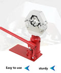 7 Ton Benchtop Portable Hydraulic Hose Crimper With 4 Dies Manual High Pressure Hose Crimp Tool beefy aluminum alloy build