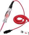 Pro Grade Led Automotive Circuit Tester Light With 6 to 24V Range And 135 Inch PU Extended Spring Wire Sharp Steel Probe