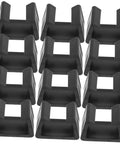 12 Pack Garden Furniture Clips For Patio Sofas And Outdoor Sectionals Wicker Chair Fasteners in black, rustproof material.
