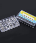 Watch Case Clamp Adapter Kit 240 Pcs For 2824 2836 2846 Movements With Crown Parts Fixing Screws Stainless Steel Repair