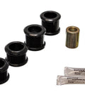 Hyper-Flex Polyurethane Track Rod Bushing Set 4.7128G Black High-Performance Replacement for Precise Handling Beefed-Up Durability and Contaminant Resistance for Street-Ready Durability and Easy Installation, black bushings with metal sleeves